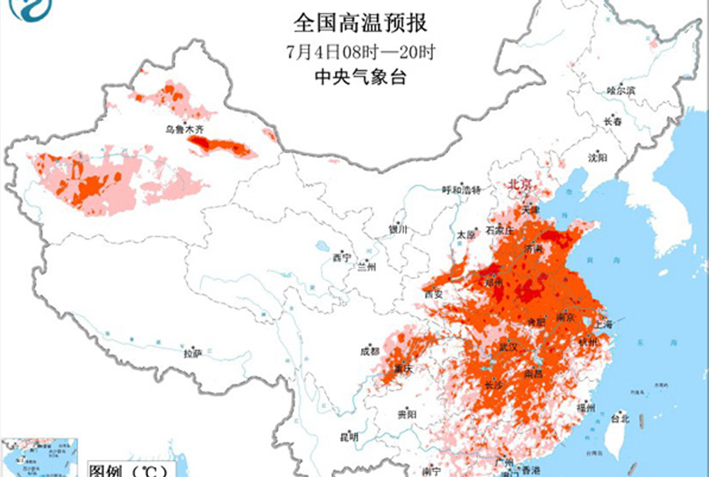 今年以来最强高温过程将进入鼎盛阶段 四川盆地至东北多地降雨频繁